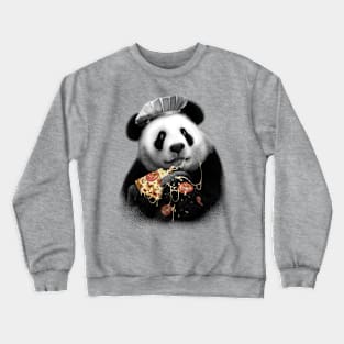 PANDA LOVES PIZZA Crewneck Sweatshirt